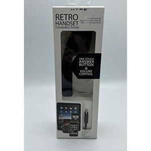 Hype Retro Handheld Handset for‎ Mobile Phone One Touch Answer HY 705 BLK Black